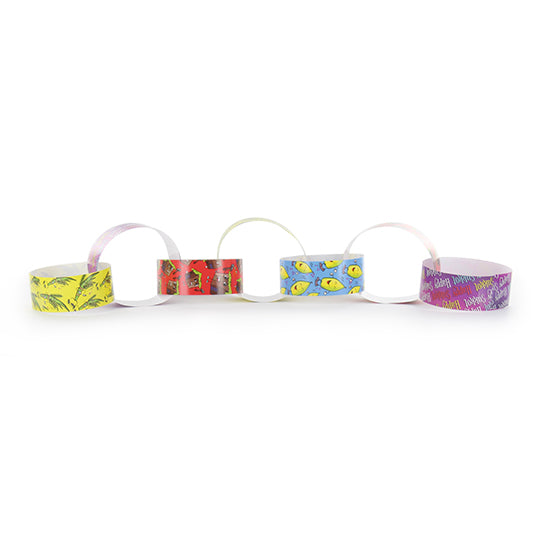 SUKKAH PAPER CHAIN DECORATION 80 STRIPS