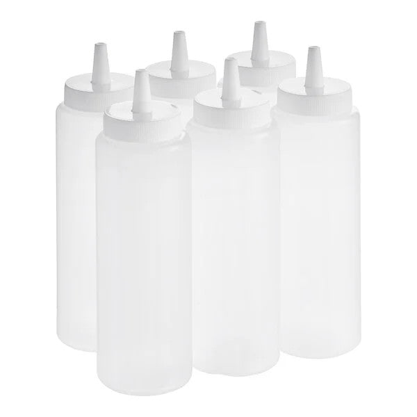 BOTTLE, SQUEEZE: 8 OZ - 6 PACK