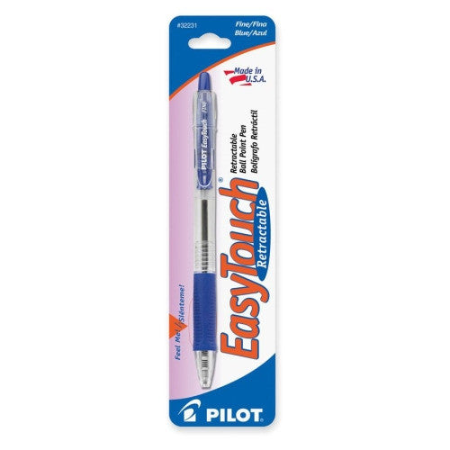 PEN: PILOT EASYTOUCH  RETRACTABLE FINE POINT BLUE
