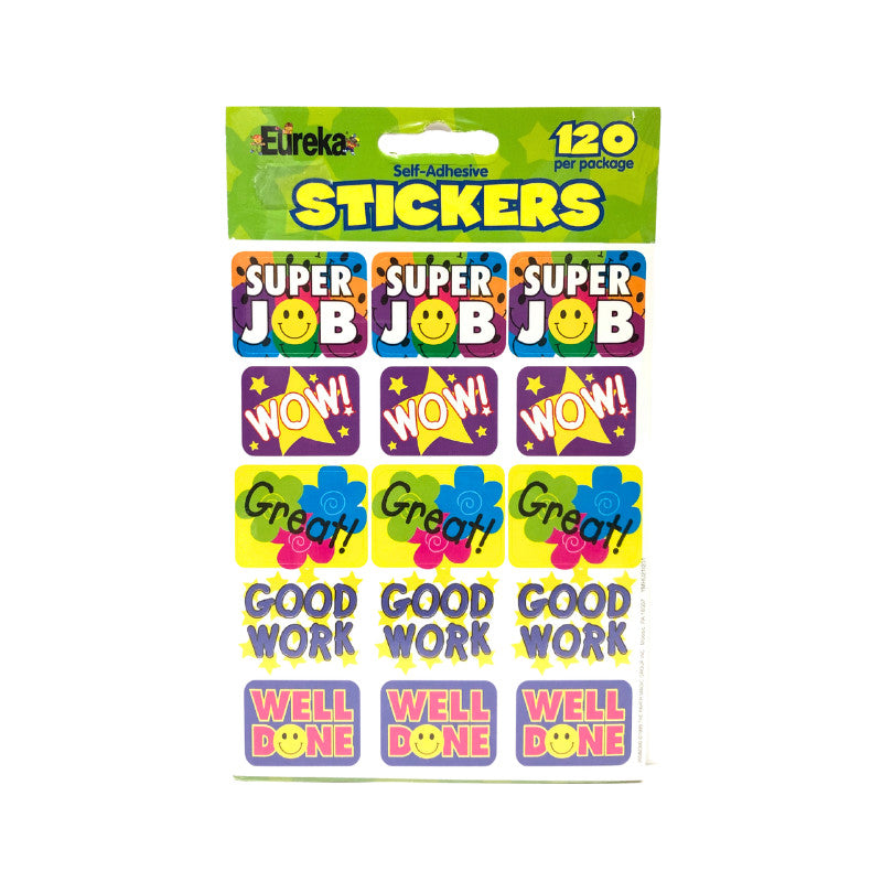 MOTIVATIONAL STICKERS:  SUCCESS SUPER JOB - 120 STICKERS