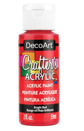 ACRYLIC PAINT: BRIGHT RED 2OZ
