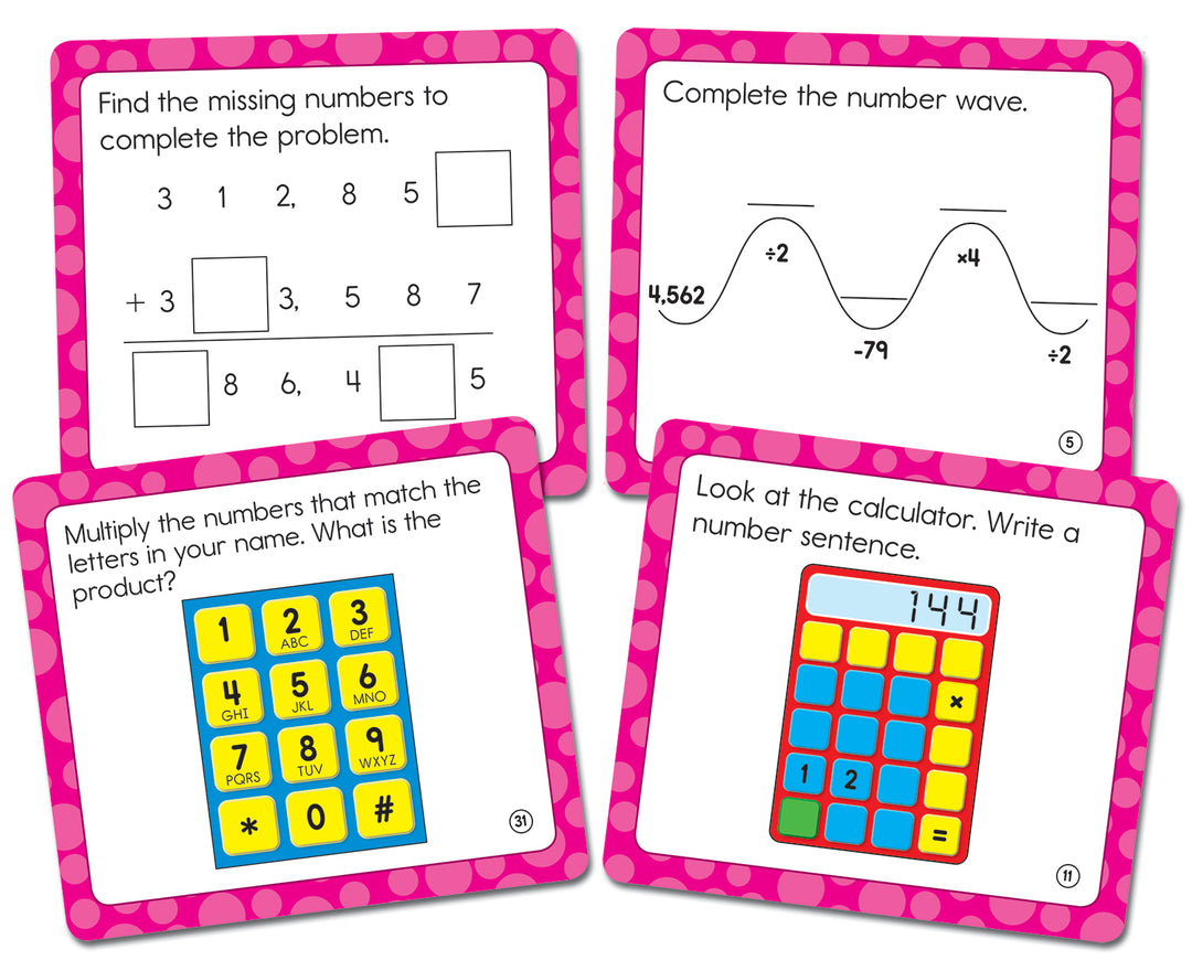 MATH CHALLENGE CARDS: 4