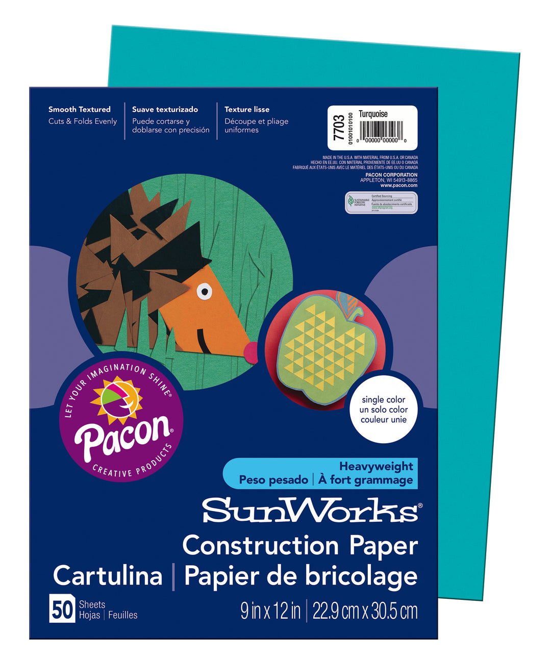 Medium Weight Construction Paper 9"x12" 50 Pack