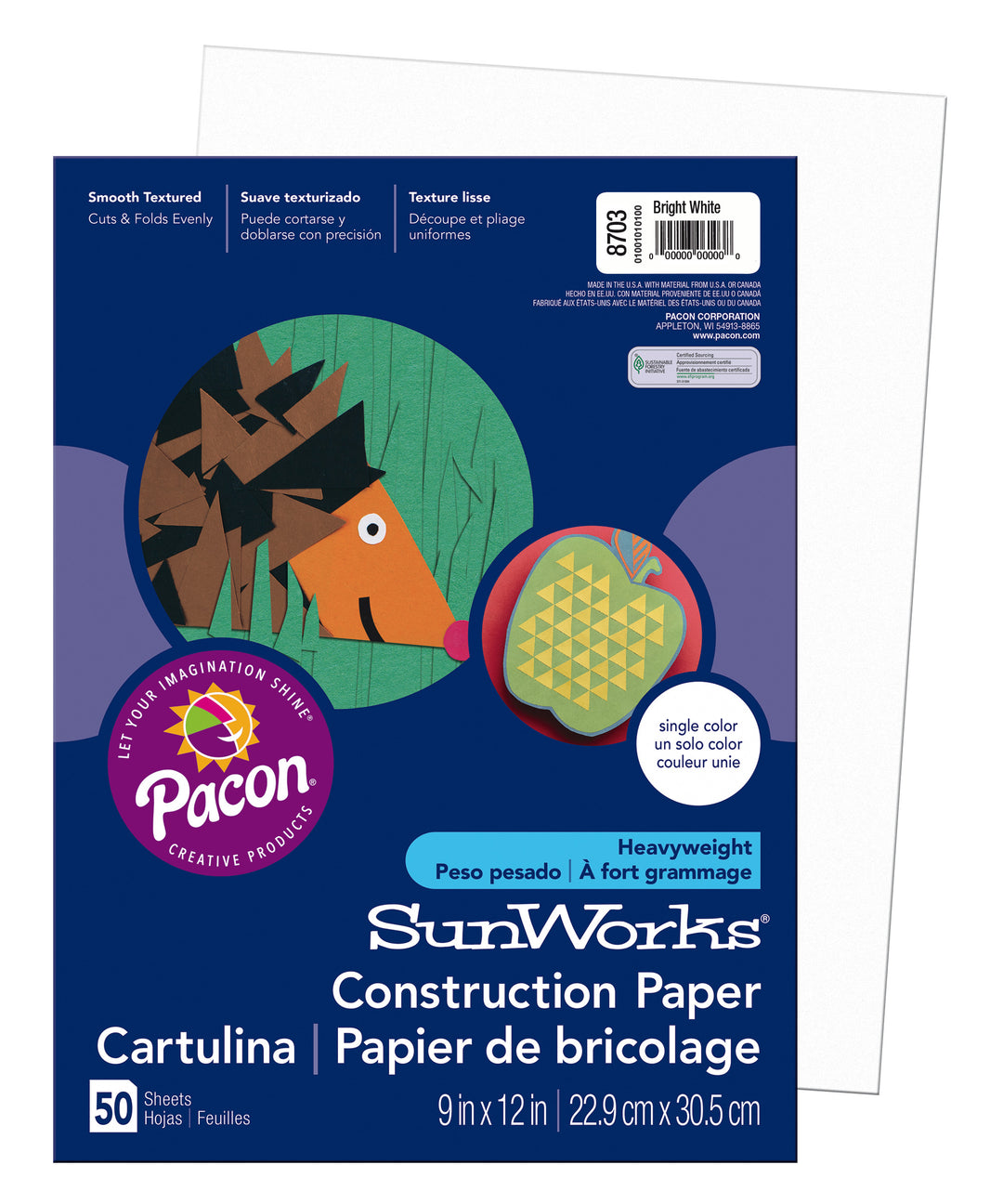 Medium Weight Construction Paper 9"x12" 50 Pack