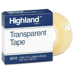 HIGHLAND TRANSPARENT TAPE  3/4" x1296"