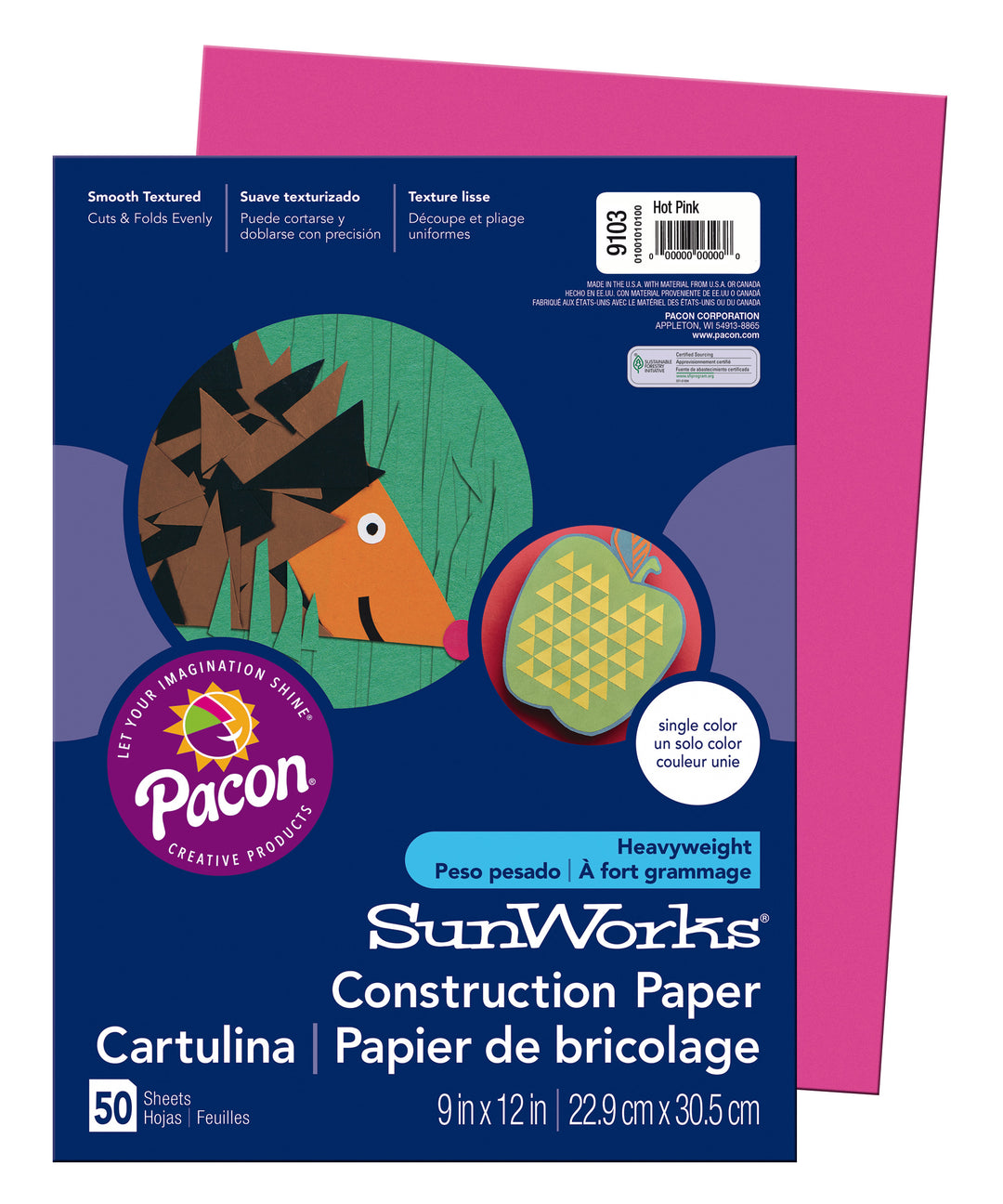 Medium Weight Construction Paper 9"x12" 50 Pack