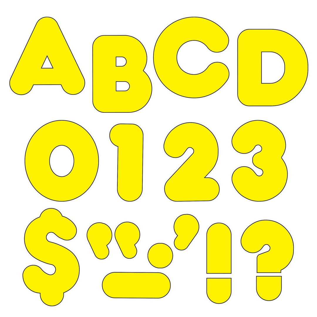READY LETTERS: 4" YELLOW