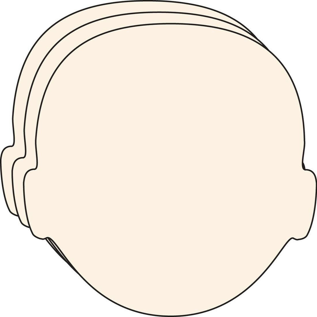 CUT OUT: LARGE FACE MANILA 5"x5" - 31 PACK