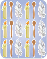STICKERS: BEDIKAS CHOMETZ - 6 SETS PER SHEET - 6 SHEETS