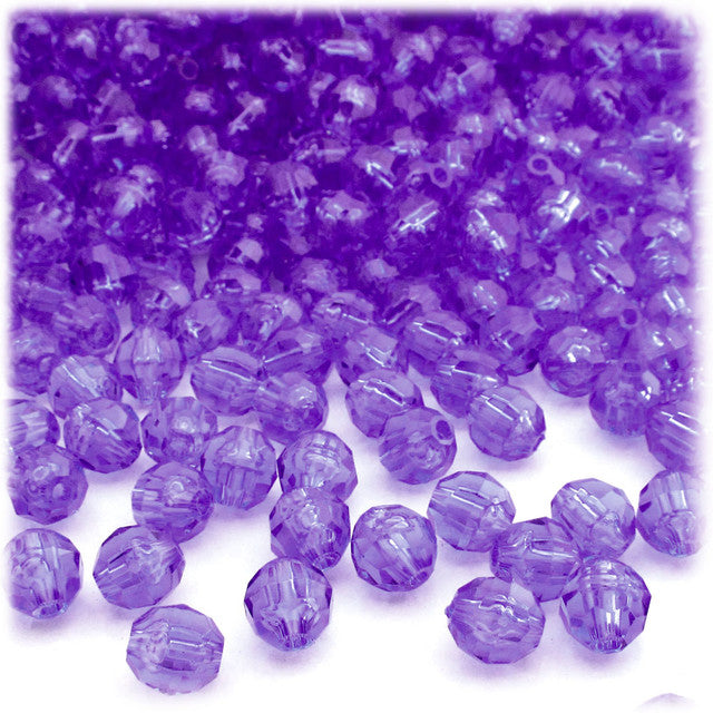 FACETED BEADS: 8MM PURPLE 900 PACK