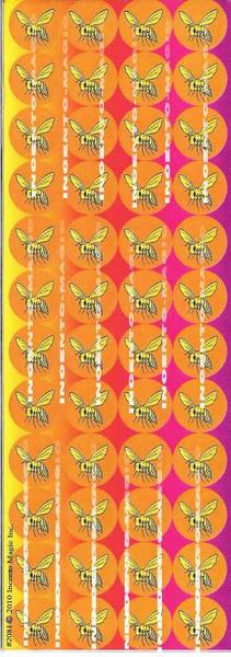 STICKERS: BEES - 6 SHEETS
