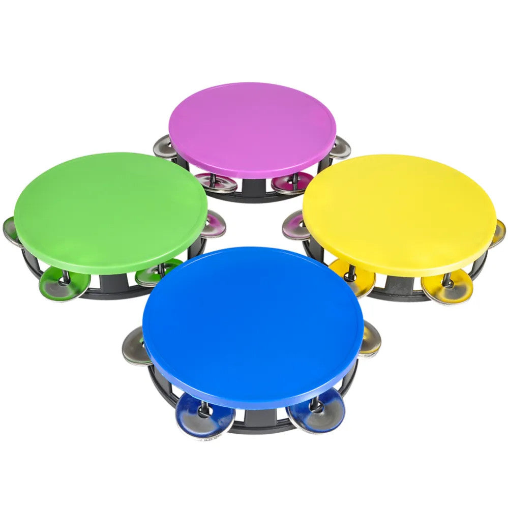 NEON TAMBOURINE PLASTIC 5½"