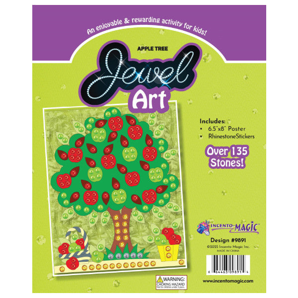 JEWEL ART: APPLE TREE  6.5"X8"