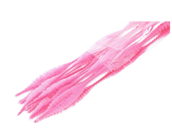 PIPE CLEANERS BUMPS: 12",  PINK 12PC