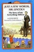BOOK: JUST A FEW WORDS MR. LINCOLN