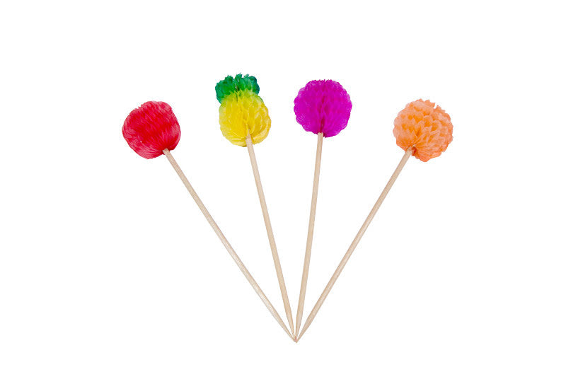 ASSORTED FRUIT PICKS-50PC
