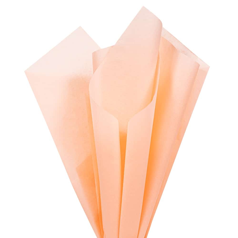 TISSUE PAPER: 20"X26" PEACH 10 SHEET