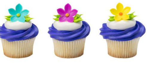 SPRING FLOWER ASSORTMENT CUPCAKE RING
