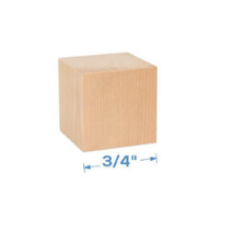 Wood Cube: 3/4"