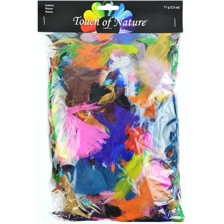 FEATHERS: BRIGHT ASSORTED  71 GRAMS