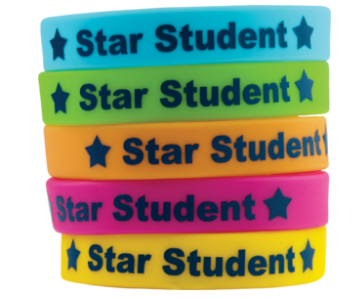 STAR STUDENT WRIST BANDS 10PC