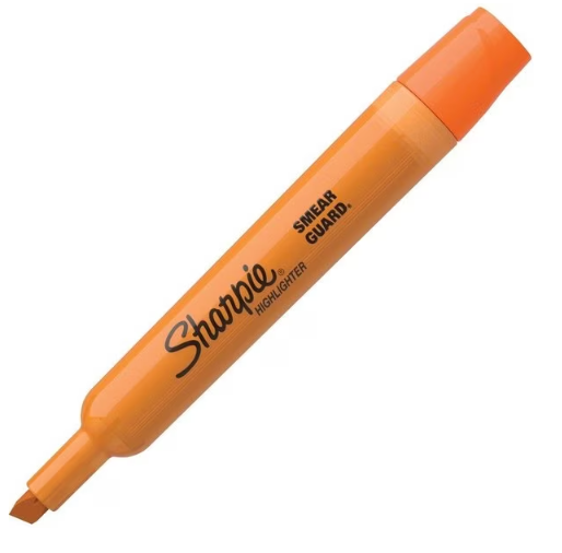 SHARPIE HIGHLIGHTER  CHISEL POINT ORANGE