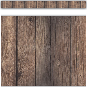 STRAIGHT BORDER: DARK WOOD - 3"X35&