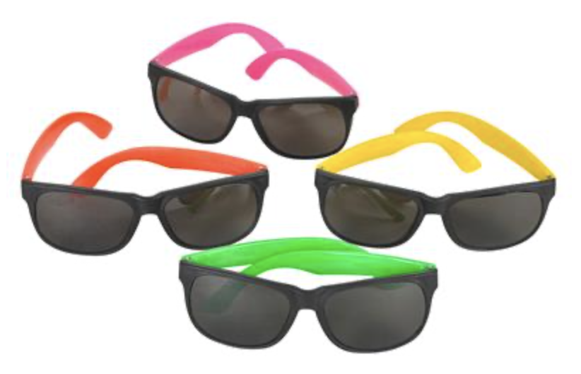 NEON SUNGLASSES 12 PACK