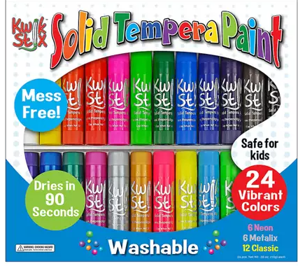 KWIK STIX TEMPRA PAINT STICKS 24 PACK