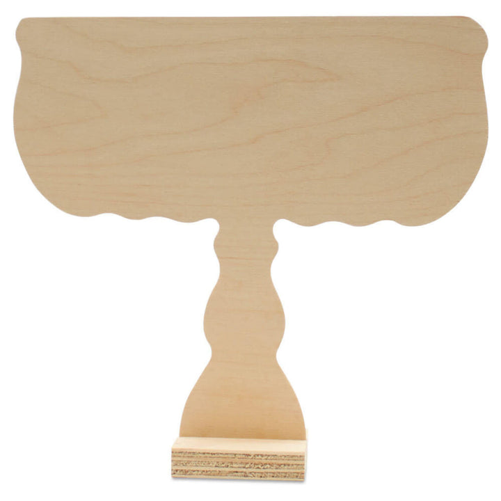 MENORAH -  WOODEN STANDING 10.25"X11.25"