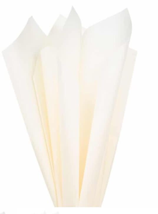 TISSUE PAPER: 20"X26" CREAM 10 SHEET