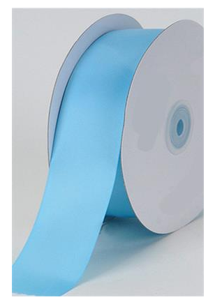 SATIN RIBBON: LT BLUE 3/8"x 25 yrd