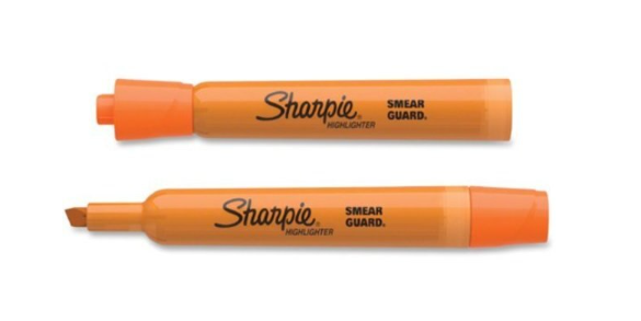 SHARPIE HIGHLIGHTER  CHISEL POINT ORANGE