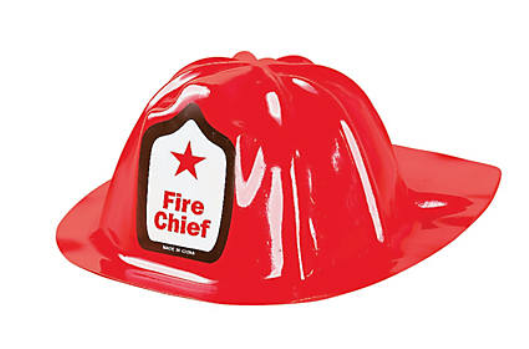 FIRE CHIEF HATS  Child Size- 12 PACK