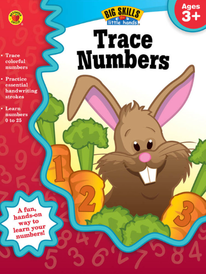 BIG SKILLS TRACE NUMBERS WORKBOOK AGE 3+