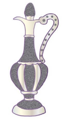 GLITTER WINE BOTTLE  4" CUT-OUTS 20/PK