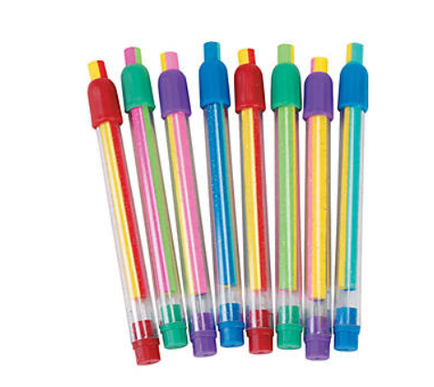 STRIPED ERASER STICK 12PCS