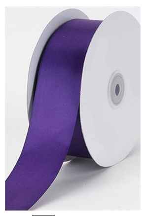 SATIN RIBBON: PURPLE  5/8” x 25 yrd