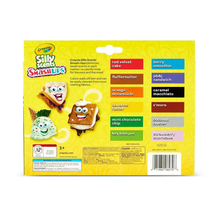 Crayola Silly Scents Chisel Tip Scented Washable Markers - 12 Pack