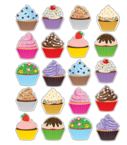 STICKER: CUPCAKES 120PC