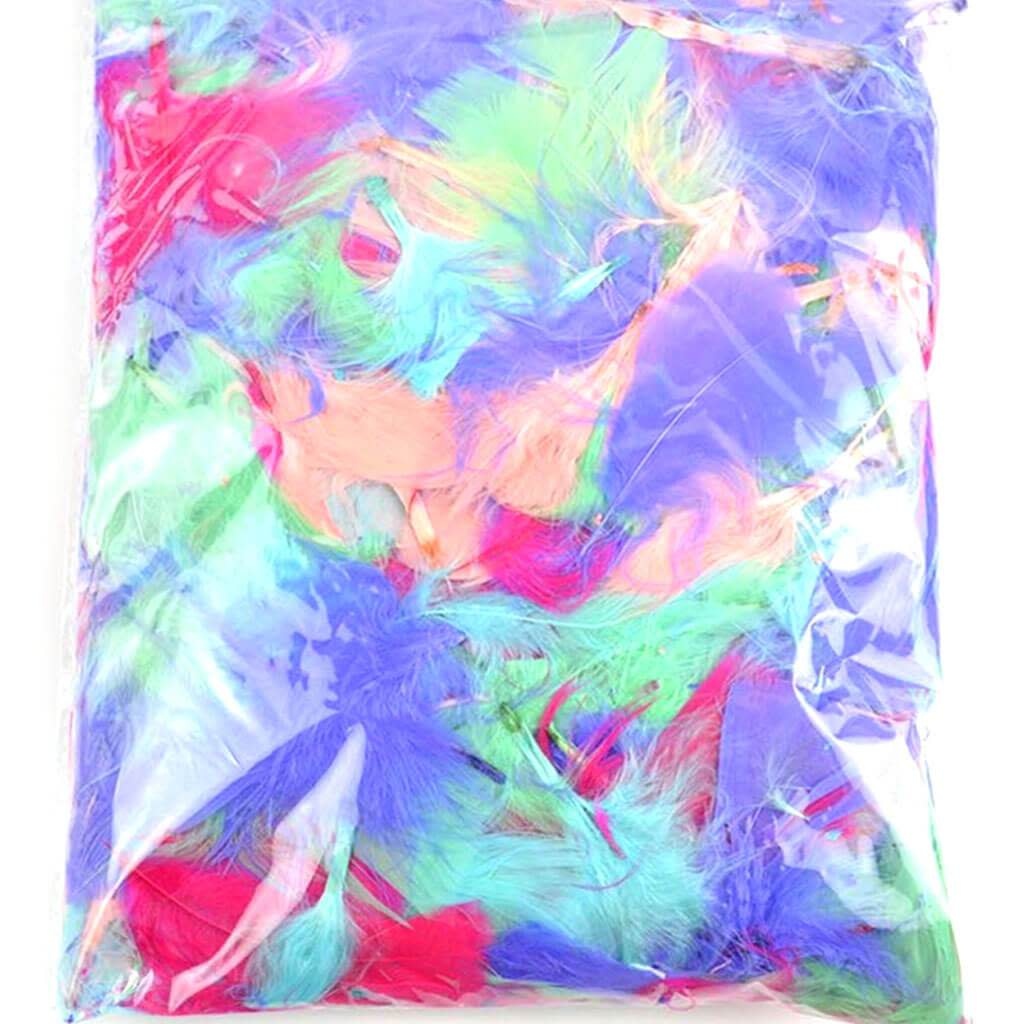 FEATHERS: ASSORTED- CITY LIGHTS MIX 70 GRAMS