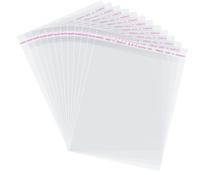 SELF SEALING FLAT CELLOPHANE BAG 5"x7"  200 PACK