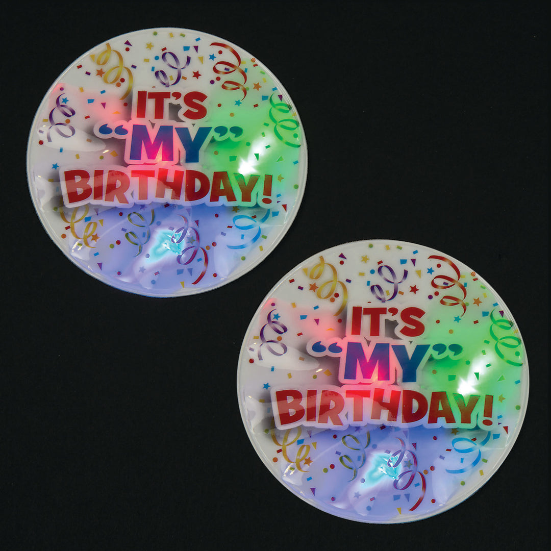 LIGHT-UP BIRTHDAY BADGE