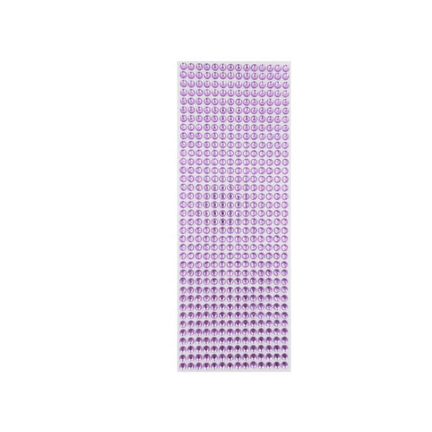 RHINESTONE STICKER: 6MM LIGHT PURPLE 504 PACK