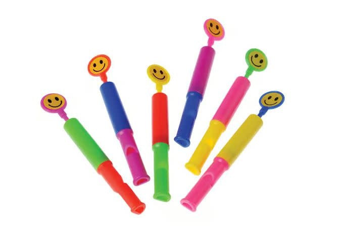 WHISTLE: SMILE FACE SLIDE 24 PACK
