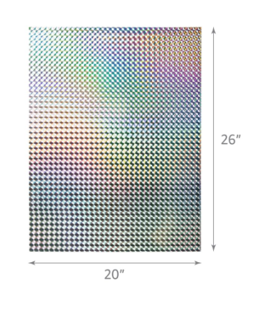 HOLO BOARD: 20x26 SILVER MOSAIC