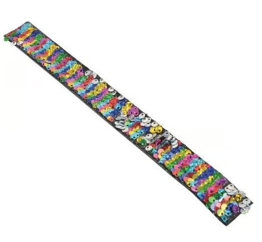 Rainbow Sequin Slap Bracelet