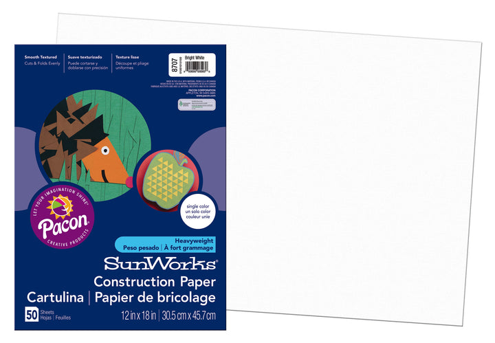 Medium Weight Construction Paper 12"x18" 50 Pack