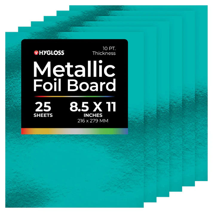 Metallic Foil Board 8.5"x11" 25 Pack