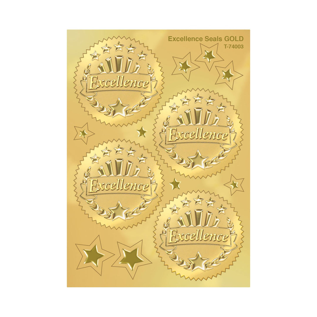 AWARD SEALS: EXCELLENCE, 2" 32 PACK